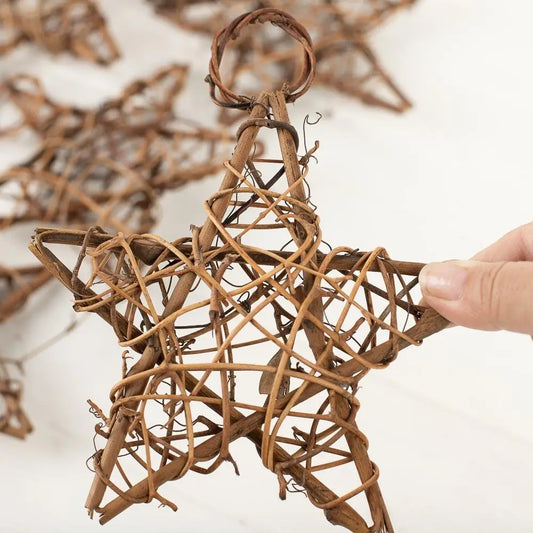 Natural Grapevine Twig Star 6" X 6"