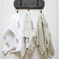 Bird Chat tea towel, natural