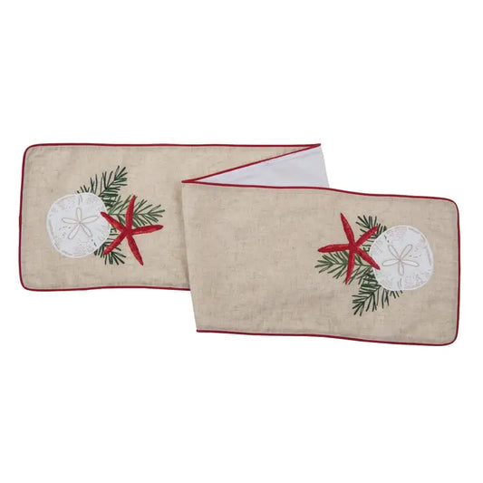 Christmas Seaside Greetings Table Runner