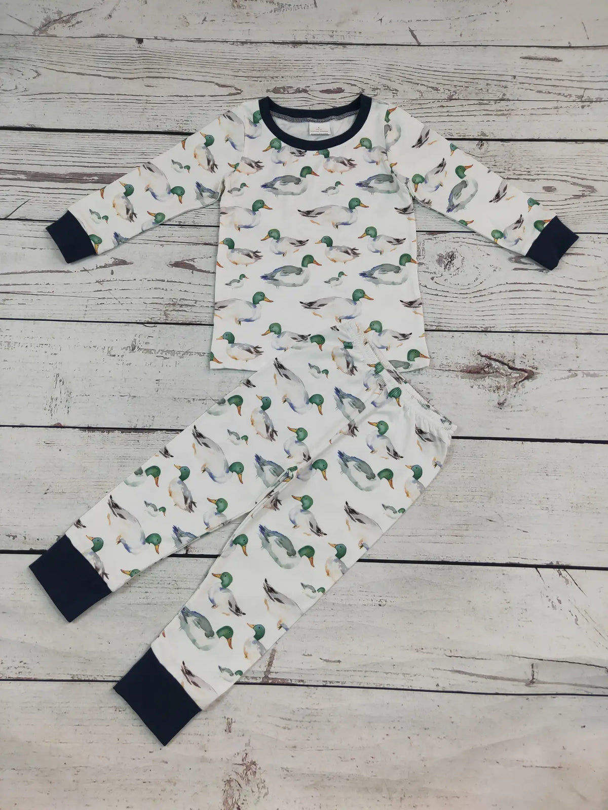 Baby Boys Duck Printed Two Pieces Sleepwear Set