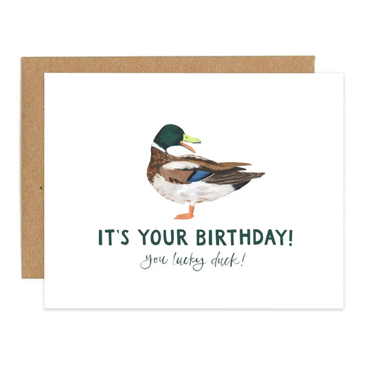 Lucky Duck Birthday Greeting Card