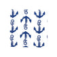 Coastal Beachy Anchor napkin