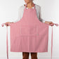 Narrow Red Stripe Chef Apron