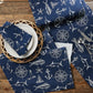 Captain's Quarters Table Runner 54" L - Navy