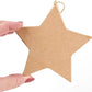 Paper Mache Flat Star Ornament