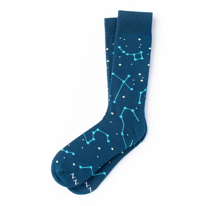Constellation Prize Sock - Navy Blue Carded Cotton