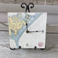 8" Marble Desk Clock - Beaufort to Cape Lookout