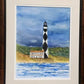 CP "Same Light, Different Storm" framed original watercolor by Christine Provard