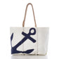 Sea Bags Navy Anchor Large Tote