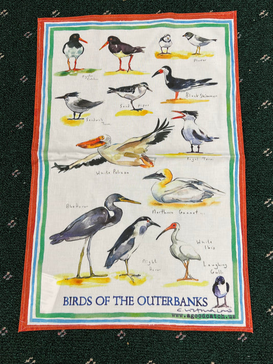 Terry Cloth Beach Towels - Birds of the Outer Banks