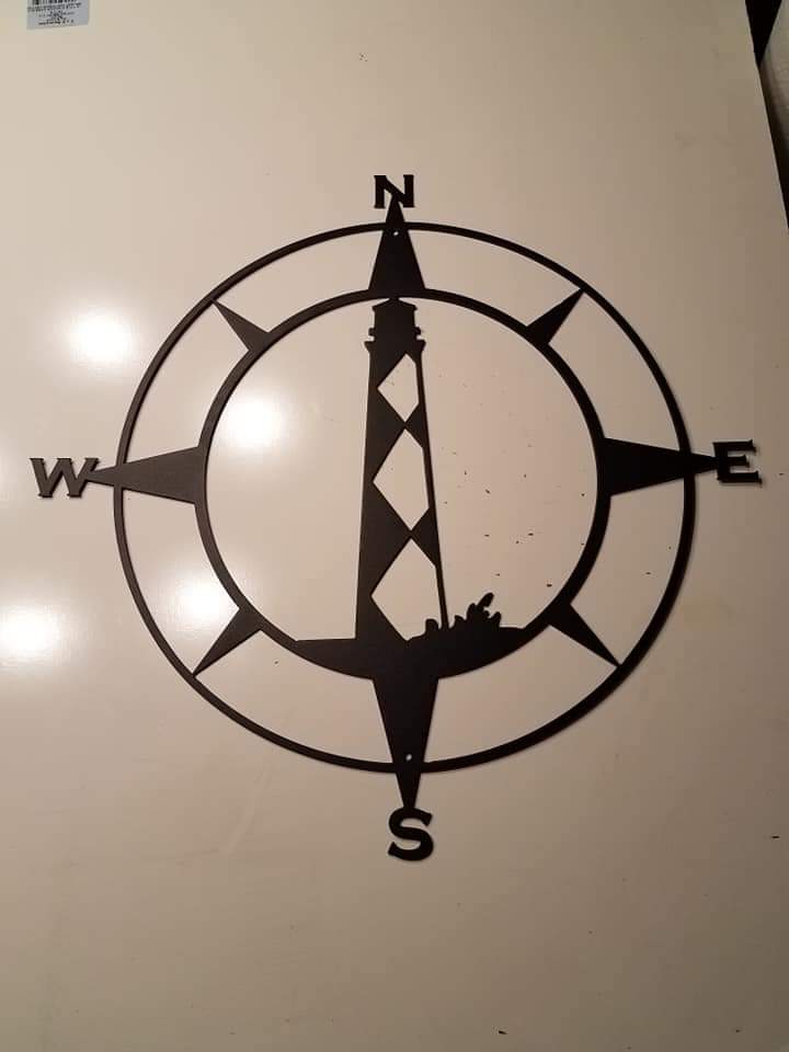 CCM Lighthouse Compass, Custom Metal Artwork