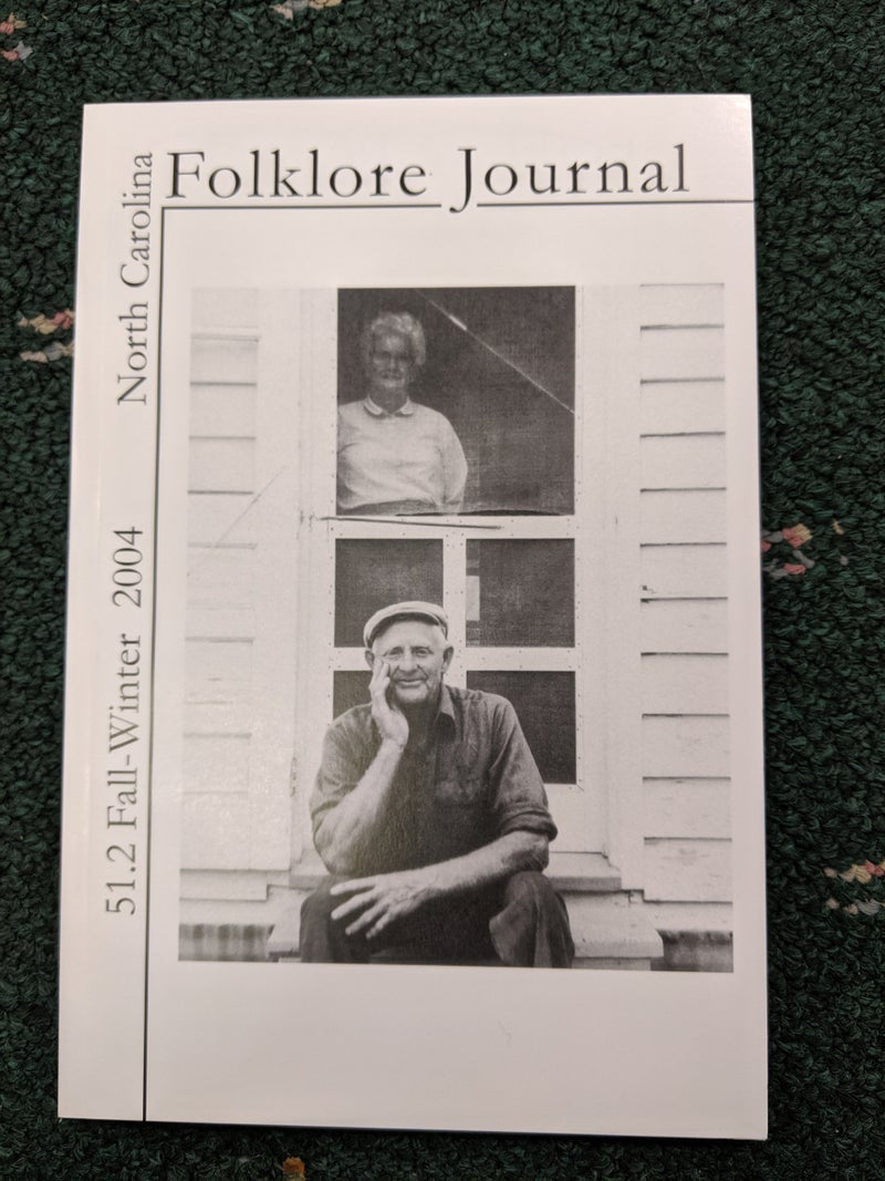 2004 Fall-Winter NC FolkLore Journal Vol. 51 No. 2