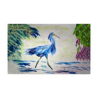 Blue Egret Door Mat