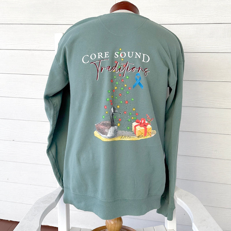 Core Sound Christmas Crew Sweatshirt Cypress Green