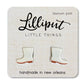 Earrings, White Shrimp Boots
