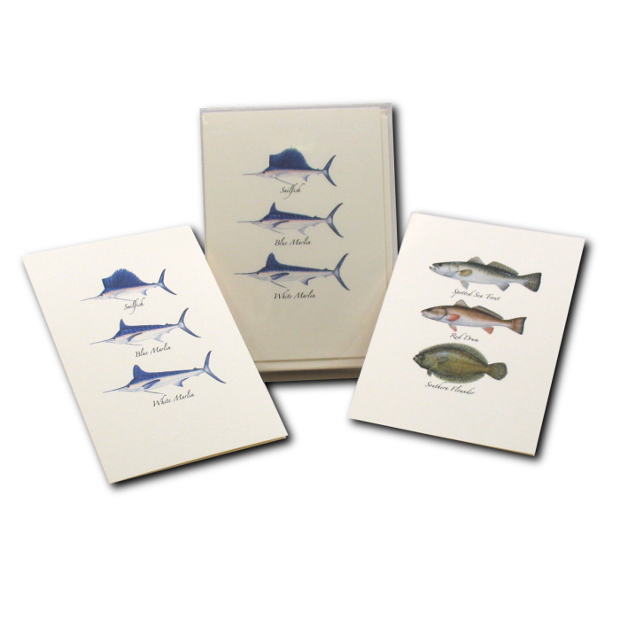 Saltwater Fish Boxed Note Asst. Cards