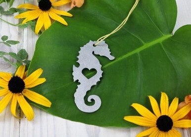 Seahorse Metal Ornament