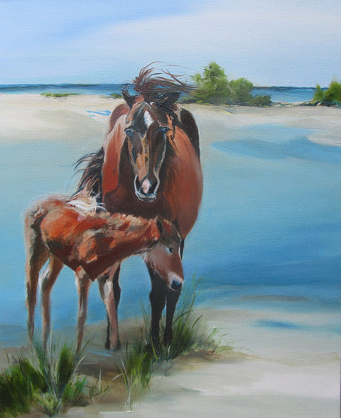 LCW "Summer Foal" 20X16 Original Oil on Canvas