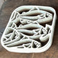 Fish Trivet (Frost) Stoneware Pottery