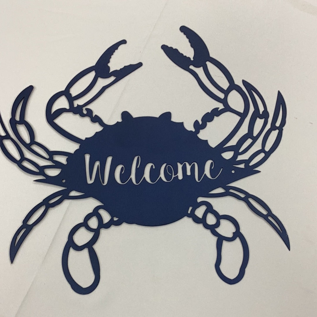 CCM Welcome Crab, Custom Metal Art