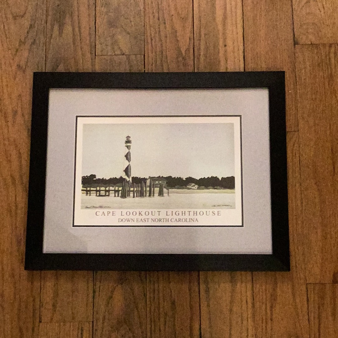 Black Frame Matted, "Cape Lookout" by David "Corey" Lawrence
