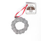 Seashell Wreath Pewter Ornament