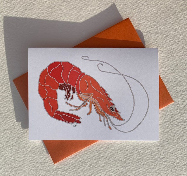 Note Card - Shrimp